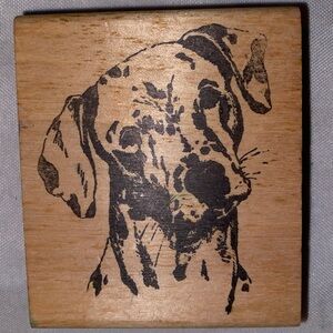 Dalmatian Dog Face Stamp From Stamp Affair